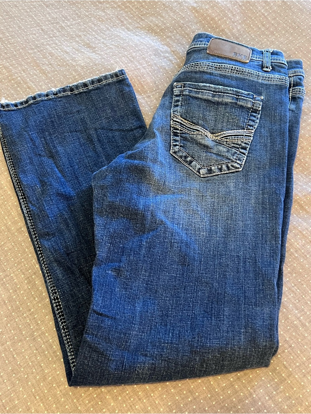 BKE Men's Jeans in Dark Blue Denim